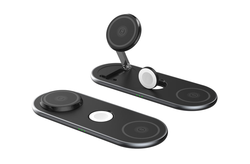Foldable 3-in-1 Magnetic Wireless Charging Station