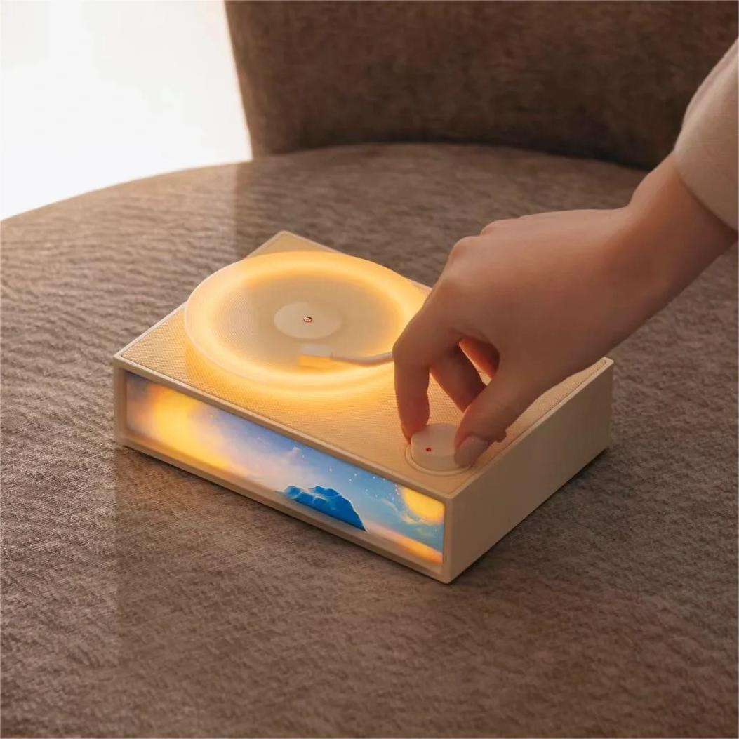 Retro Bluetooth Speaker with Ambient Light & Aroma Diffuser