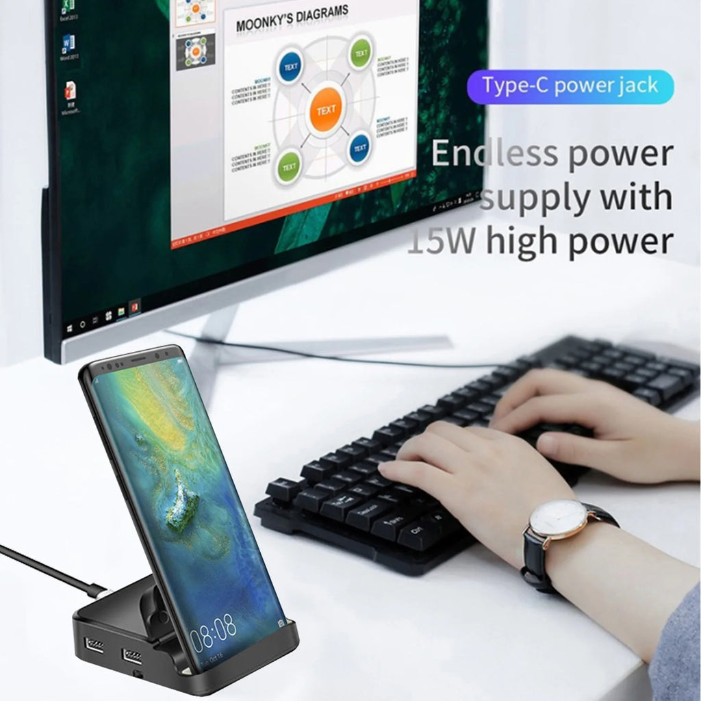 8-in-1 USB-C Hub & Phone Stand