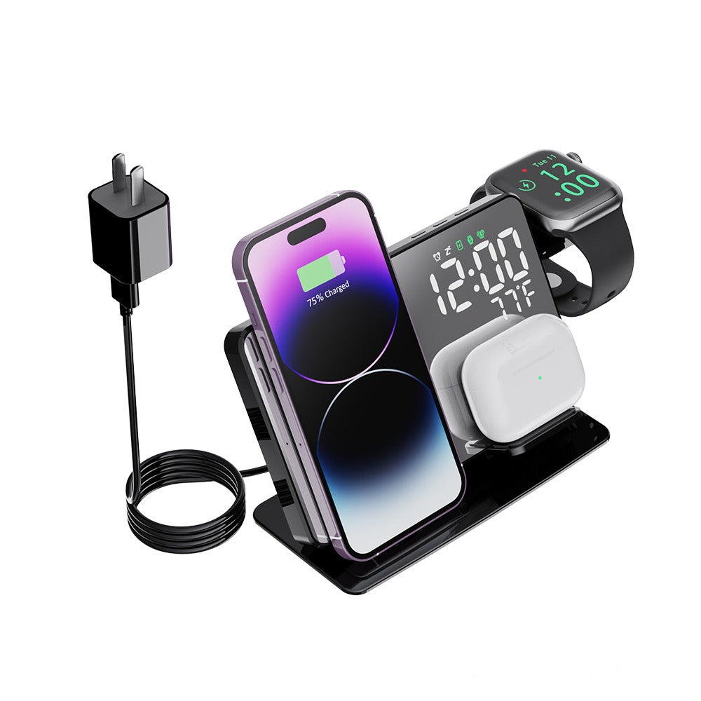 15W 4-in-1 Wireless Charging Alarm Clock